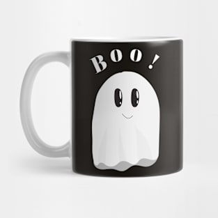 Minimalist Cute Scary Holiday Ghost: Spooky Charm Mug